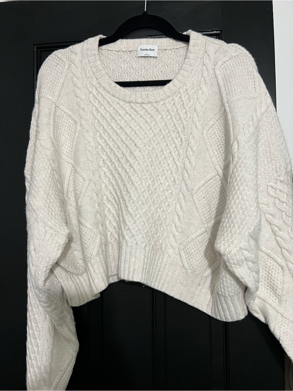 Sunday Best by Aritzia Cable
Knit Sweater - Cream